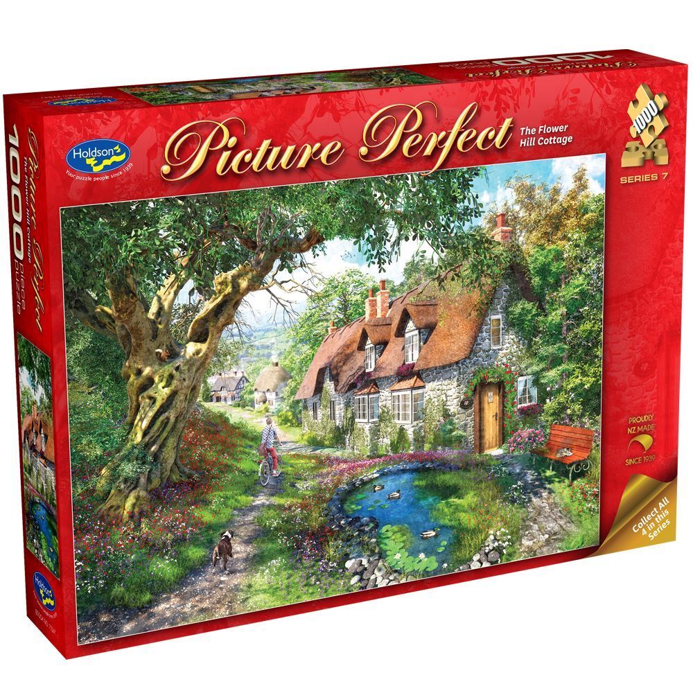 Buy holdson picture perfect the flower hill cottage puzzle 1000pc
