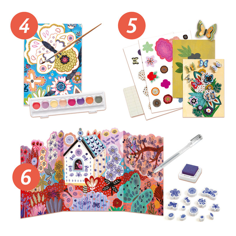 Buy Djeco - The Flower Garden Multi Craft Box Set