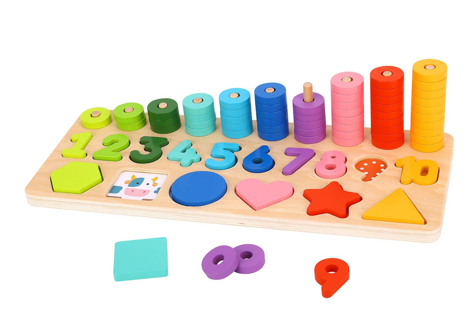 Buy Tooky Toy Counting Stacker with Shapes