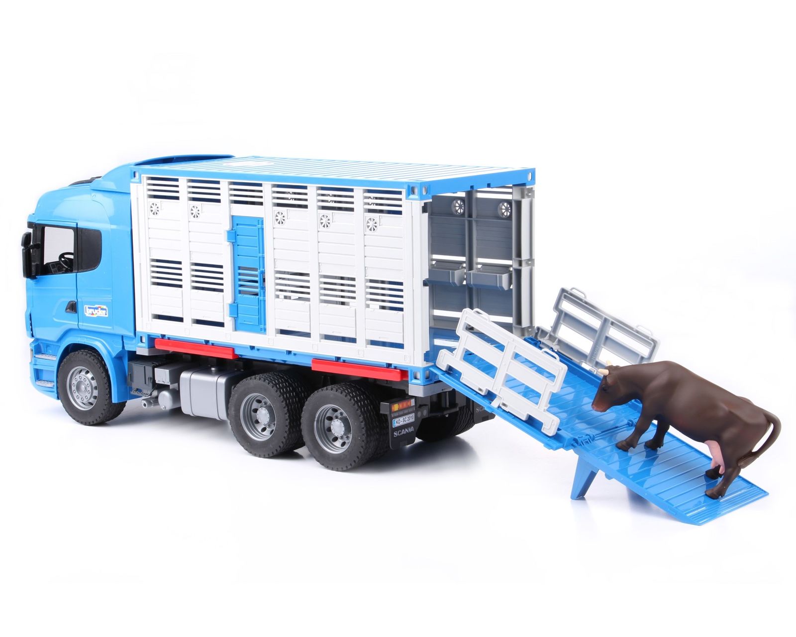 Buy Bruder – Scania R-Series Cattle Transportation Truck 03549