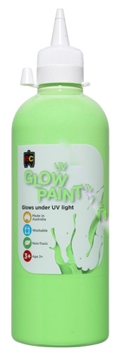 Educational Colours UV Glow Paint 500mL Green
