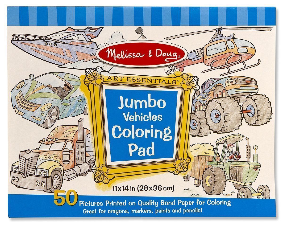 Melissa & Doug Blue Jumbo Coloring Pad