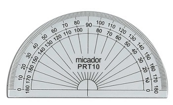 Buy Plastic Protractor - Translucent