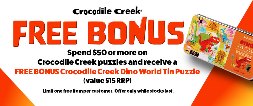 Crocodile Creek Free Bonus Dino World Gift