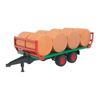 Bruder - Bale Transport Trailer with 8 Round Bales 02220