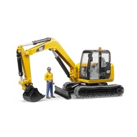 Bruder - CATERPILLAR Mini Excavator with Worker 02466