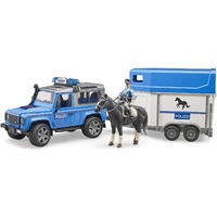 Bruder - Land Rover Defender Police Vehicle with Horse Trailer 02588