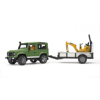 Bruder - Land Rover Defender with Trailer & JCB Excavator 02593