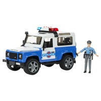 Bruder - Police Land Rover Defender with Policeman Figure 02595