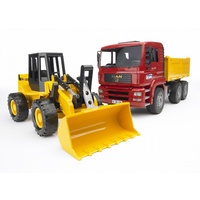 Bruder - MAN TGA Construction Truck with Articulated Road Loader 02752