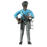 Bruder - Policeman, Dark Skin with Accessories 60051
