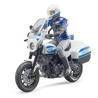 Bruder - Scrambler Ducati Police Motorbike & Policeman 62731