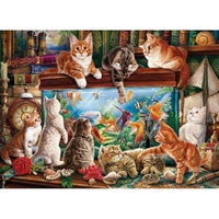 Eurographics - Cats By The Aquarium Puzzle 1000pc