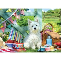 Eurographics - Westie Dog Picnic Large Piece Puzzle 500pc