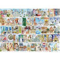 Gibsons - Sights & Sounds Of Europe Puzzle 1000pc