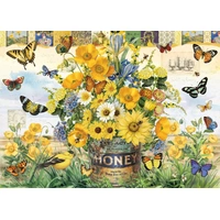 Holdson - Blossom Bliss - Honey Bee Floral Puzzle 1000pc