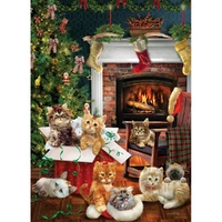 Cobble Hill - Christmas Kittens Puzzle 500pc
