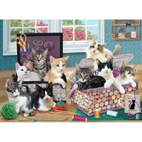 Cobble Hill - Crafty Kittens Puzzle 500pc