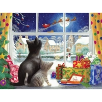 Cobble Hill - Waiting for St. Nick Large Piece Puzzle 275pc