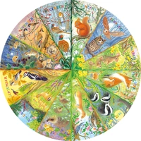 Gibsons - National Trust: A Year in the Forest Circular Puzzle 500pc