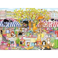 Gibsons - Flea Market Moggies Puzzle 1000pc