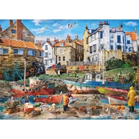 Gibsons - Fishermen at Robin Hood's Bay Puzzle 1000pc