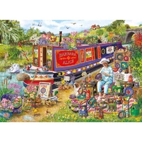 Gibsons - Canal Boat Blooms Puzzle 1000pc