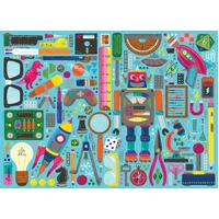 Cobble Hill - Nerdy Junk Drawer Family Puzzle 350pc