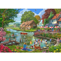 Holdson - Cobblestone Corner - Playtime on the River Puzzle 1000pc