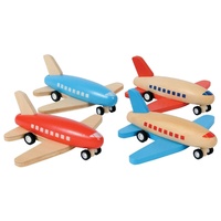 Tiger Tribe - Wooden Pull-Back Aeroplane