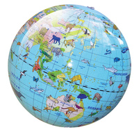 Tiger Tribe - Inflatable World Globe Animals 30cm