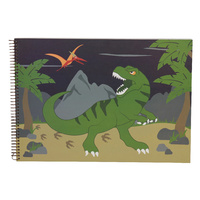 Bobble Art - A3 Sketch Book - Dinosaur