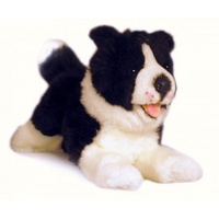 Bocchetta - Patch Border Collie Lying Plush Toy 28cm