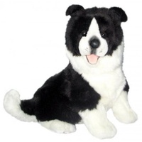 Bocchetta - Pepsi Border Collie Sitting Plush Toy 23cm