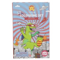 Tiger Tribe - 3D Colouring Set - Sci-Fi Fun