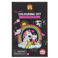 Tiger Tribe - Neon Colouring Set - Unicorns and Friends