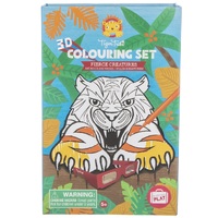 Tiger Tribe - 3D Colouring Set - Fierce Creatures