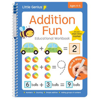 Lake Press - Little Genius Additon Fun Write & Wipe Workbook