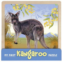 Lake Press - My First Wooden Jigsaw - Kangaroo 6pc