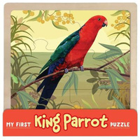 Lake Press - My First Wooden Jigsaw - King Parrot 6pc