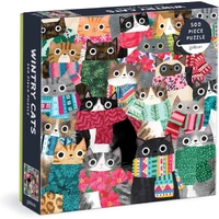 Galison - Wintry Cats Puzzle 500pc