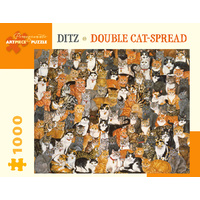 Pomegranate - Double Cat-Spread Puzzle 1000pc
