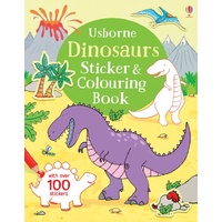 Usborne - Dinosaurs Sticker & Colouring Book