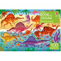 Usborne - Book and Jigsaw - Dinosaurs 100pc