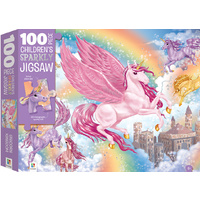 Hinkler - Unicorn Kingdom Sparkly Puzzle 100pc