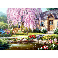 Anatolian - Cherry Blossom Cottage Puzzle 1000pc (DAMAGED BOX)