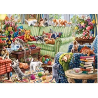 Anatolian - Kittens In The Living Room Puzzle 1500pc (DAMAGED BOX)