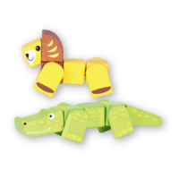 Discoveroo - Snap Blocks - Lion and Crocodile