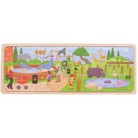 Bigjigs - At the Zoo Puzzle 24pc