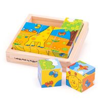 Bigjigs - Safari Cube Puzzle